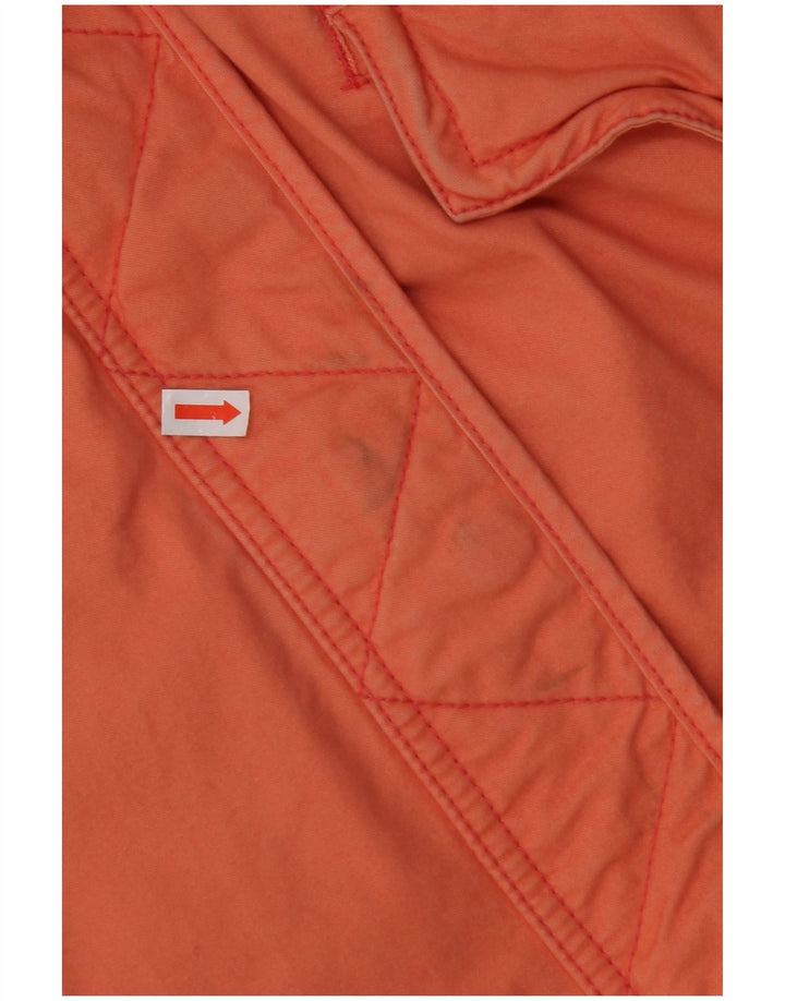 TOMMY HILFIGER Dame Oversized hættejakke UK 10 Small Orange