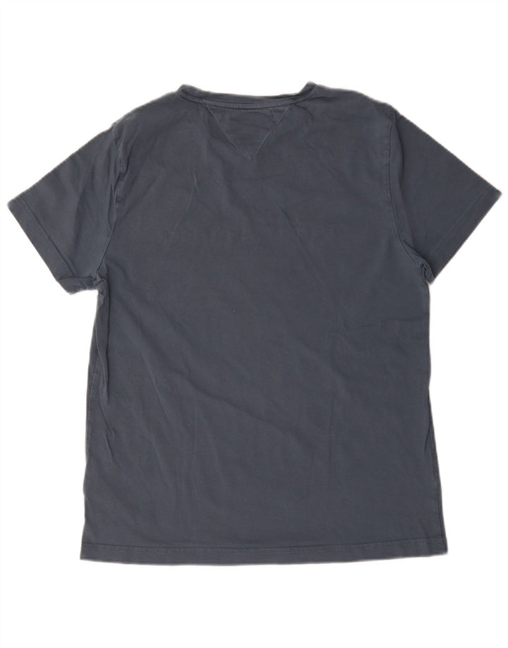Tommy Hilfiger Herre grafisk T-shirt top mellemgrå bomuld