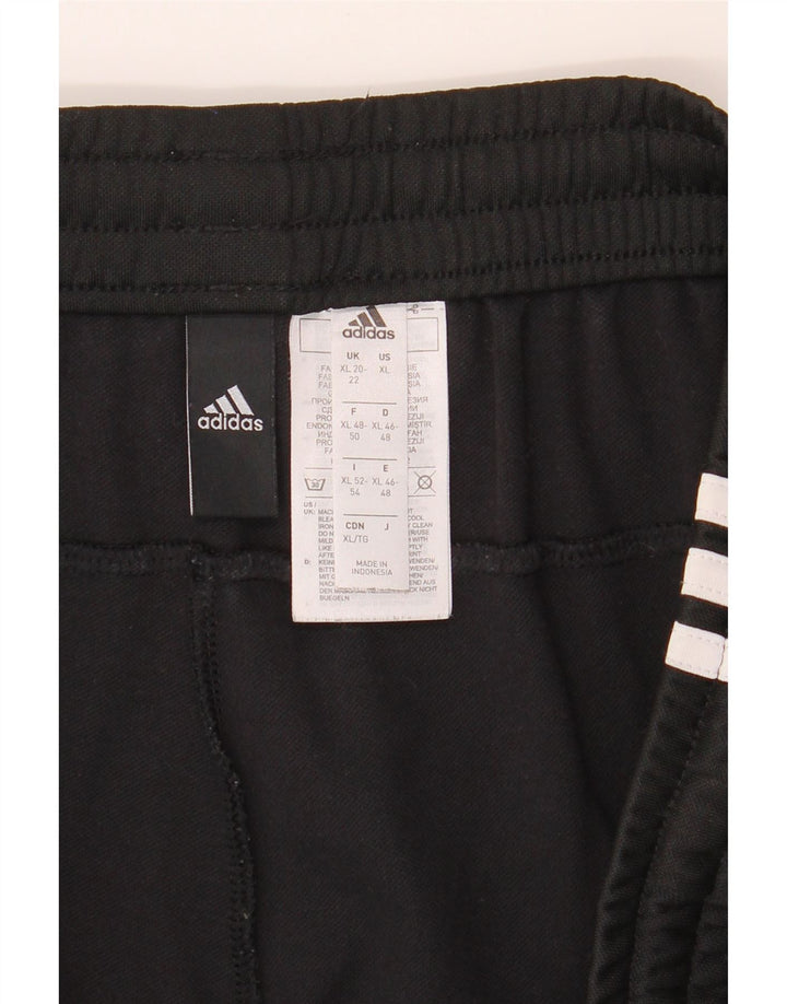 ADIDAS Womens Tracksuit Trousers UK 20/22 XL  Black Polyester Vintage Adidas and Second-Hand Adidas from Messina Hembry 