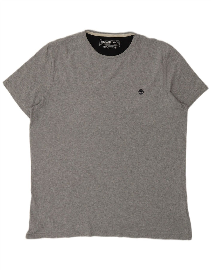 TIMBERLAND Mens Slim Fit T-Shirt Top XL Grey