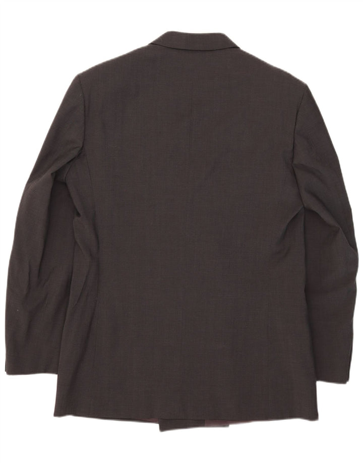 Nino Cerruti Herre Double Breasted Blazer Jacket IT 50 Stor Grå Uld