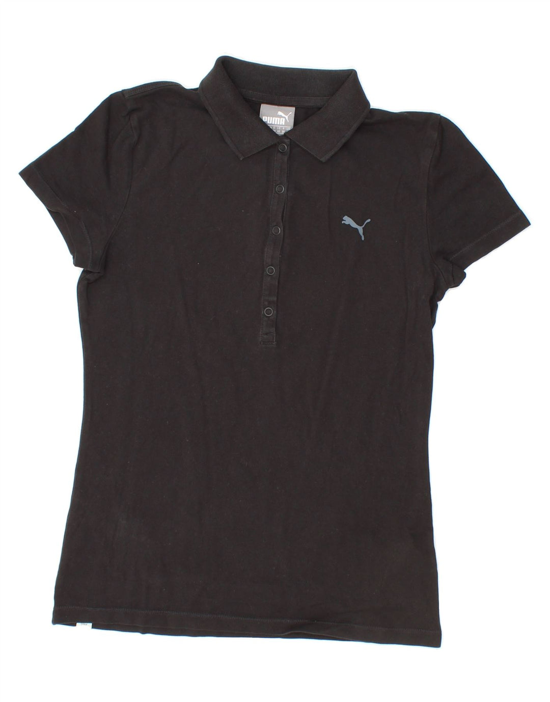 PUMA Womens Polo Shirt UK 10 Small Black Cotton Vintage Puma and Second-Hand Puma from Messina Hembry 