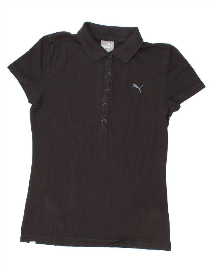 PUMA Womens Polo Shirt UK 10 Small Black Cotton Vintage Puma and Second-Hand Puma from Messina Hembry 