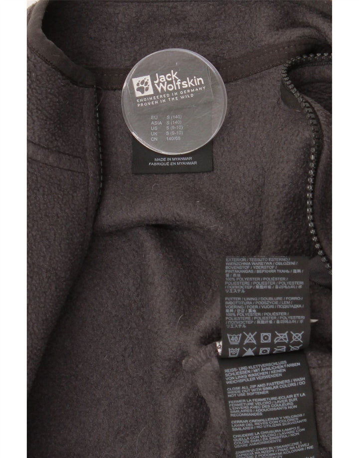Jack Wolfskin Boys Fleecejakke 9-10 År Lille Grå Polyester
