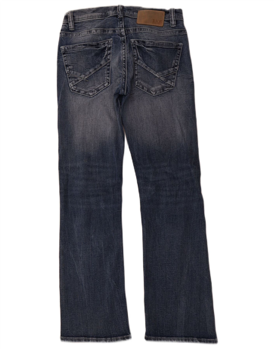 BKE Dame Aiden Bootcut Jeans W28 L30 Marineblå Bomuld