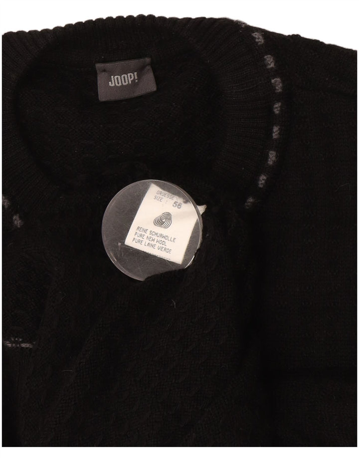 Joop Herre Crew Neck Jumper Sweater EU 56 XL Sort Uld