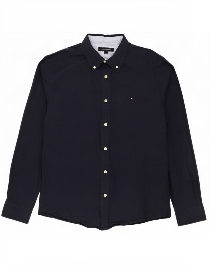Tommy Hilfiger Herreskjorte Medium Navyblå Bomuld