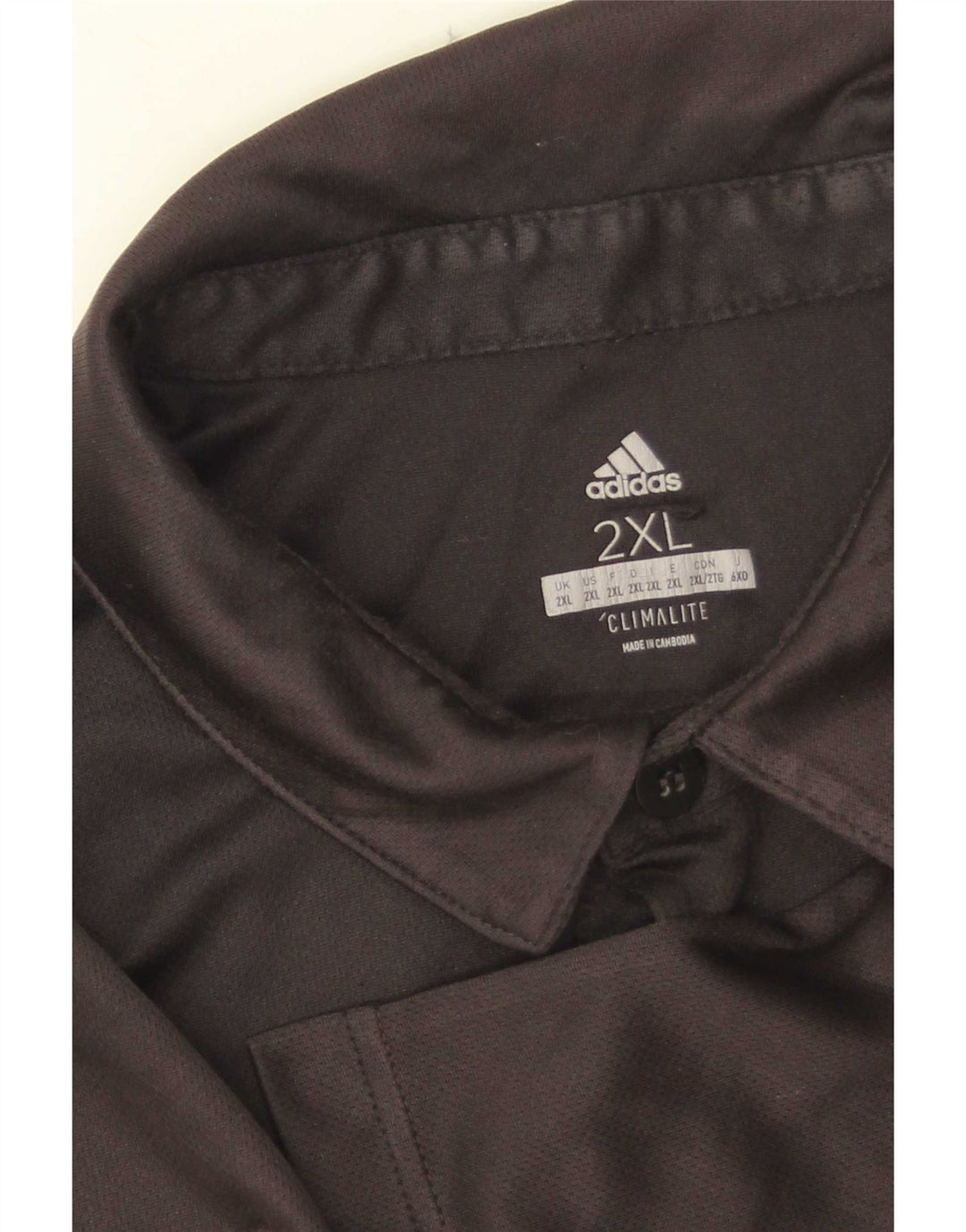 Adidas Herre Climalite Polo Shirt 2XL Sort