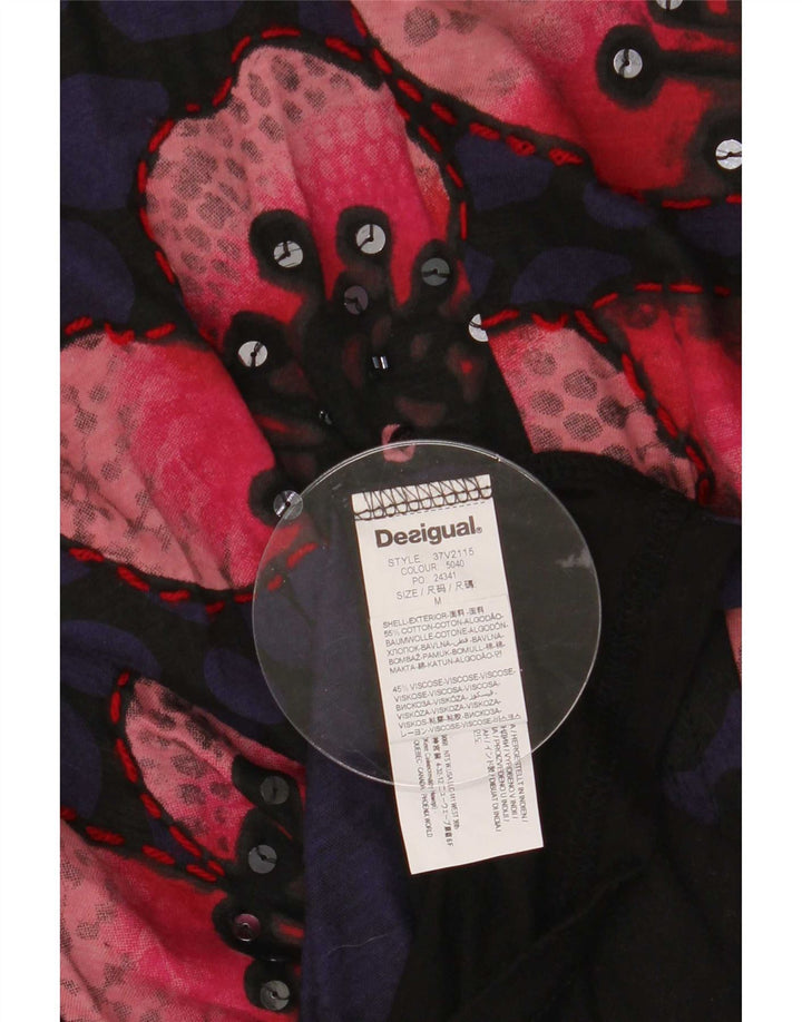 Desigual Kvinders Abstrakt Mønster Skede Kjole UK 12 Medium Flerfarvet