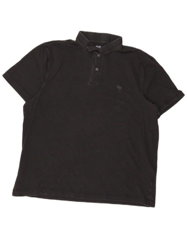 Abercrombie & Fitch herre poloshirt 2XL sort bomuld