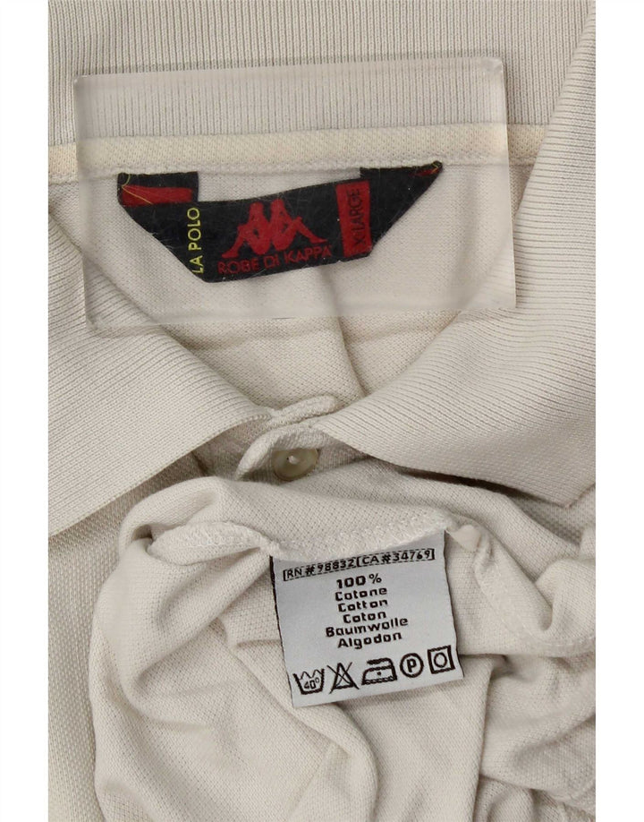Kappa herre poloshirt XL beige bomuld