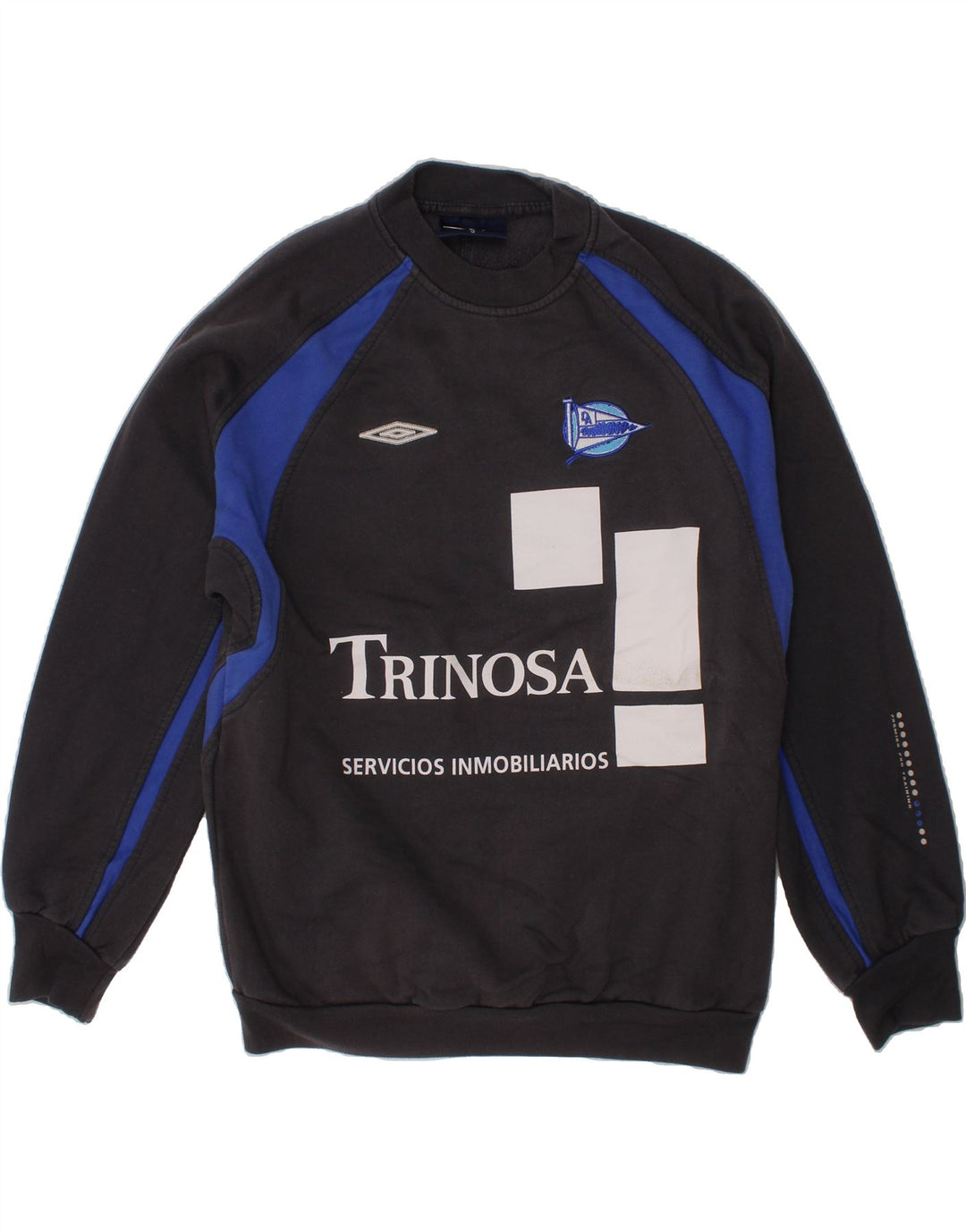 UMBRO Boys Graphic Sweatshirt Jumper 11-12 Years Grey Cotton Vintage Umbro and Second-Hand Umbro from Messina Hembry 
