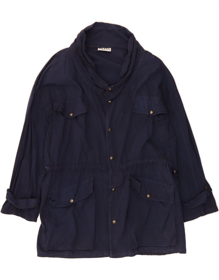 PANNA Herre Loose Fit Utility Jacket UK 44 2XL Navy Blue