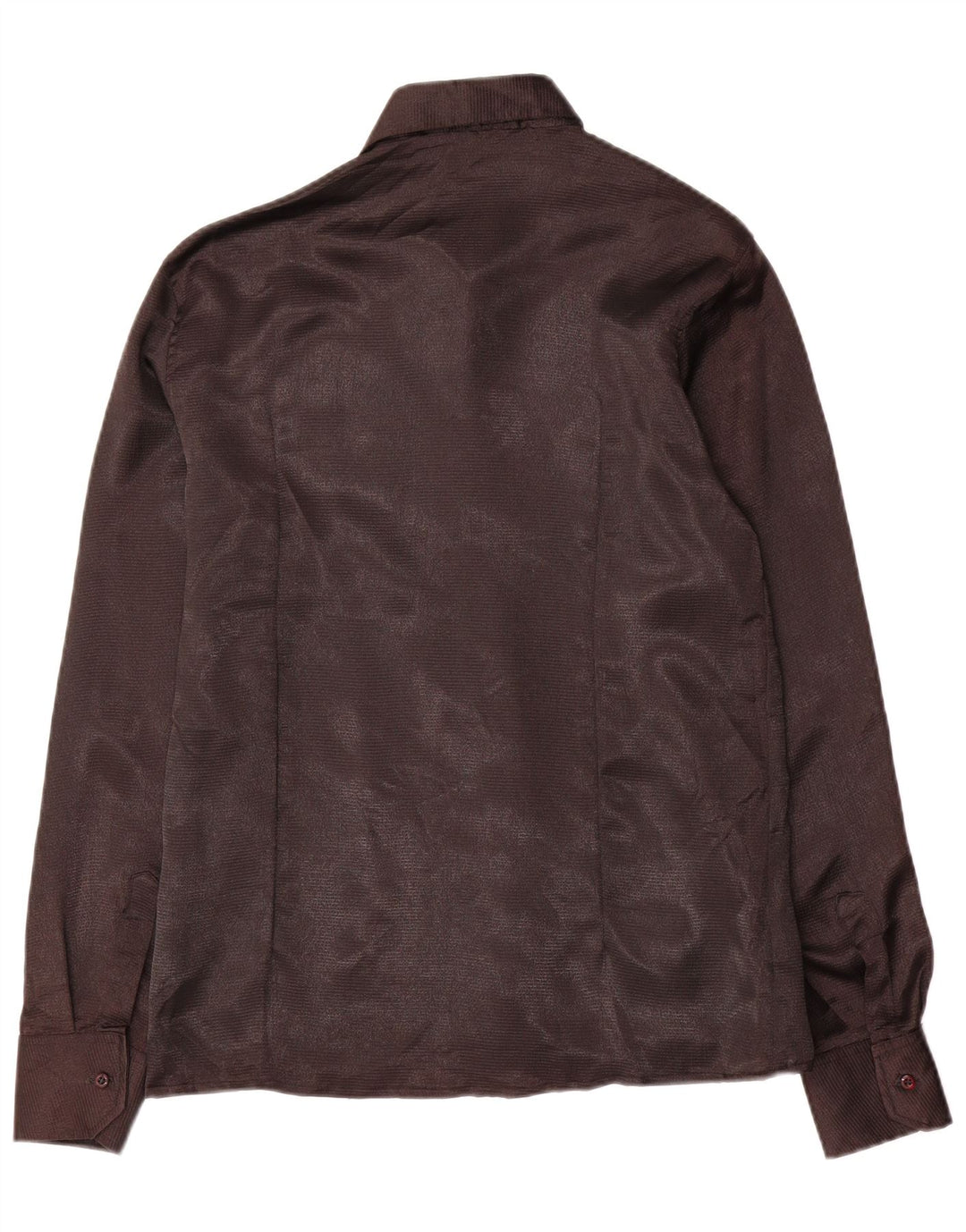 Vintage dameskjorte UK 18 XL brun bomuld