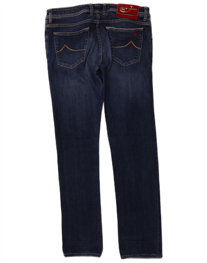 JACOB COHEN Dame Slim Jeans W32 L29 Marineblå Bomuld