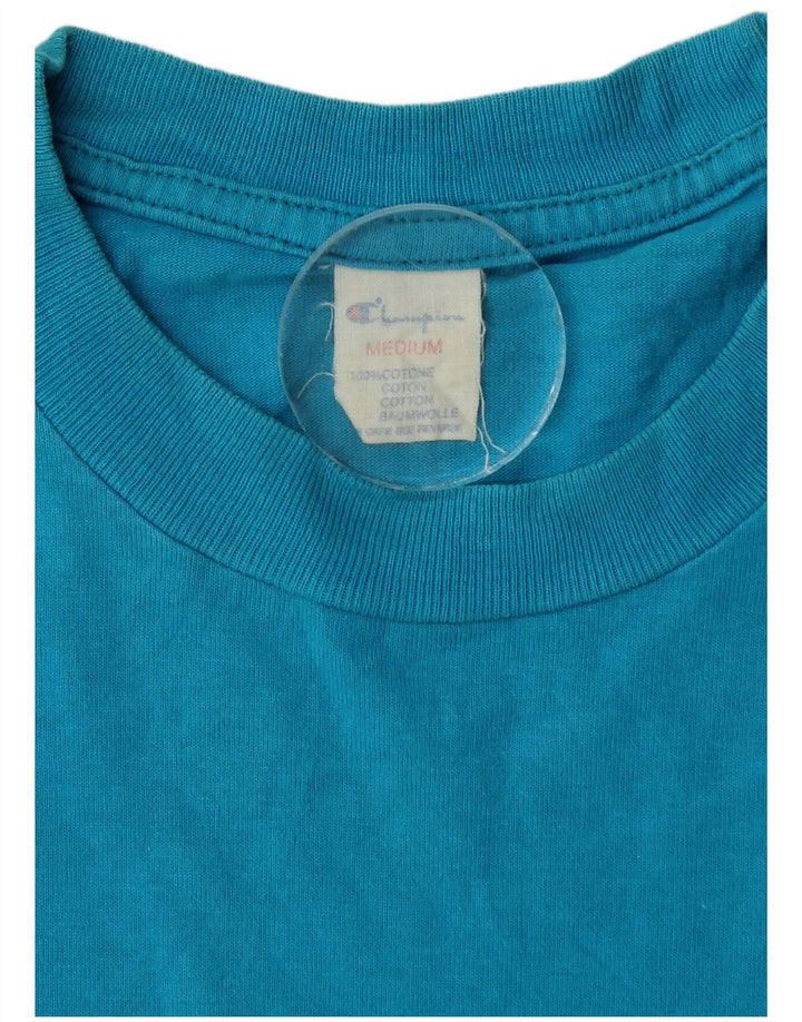 Champion Herre grafisk T-shirt Top Medium Blue Bomuld