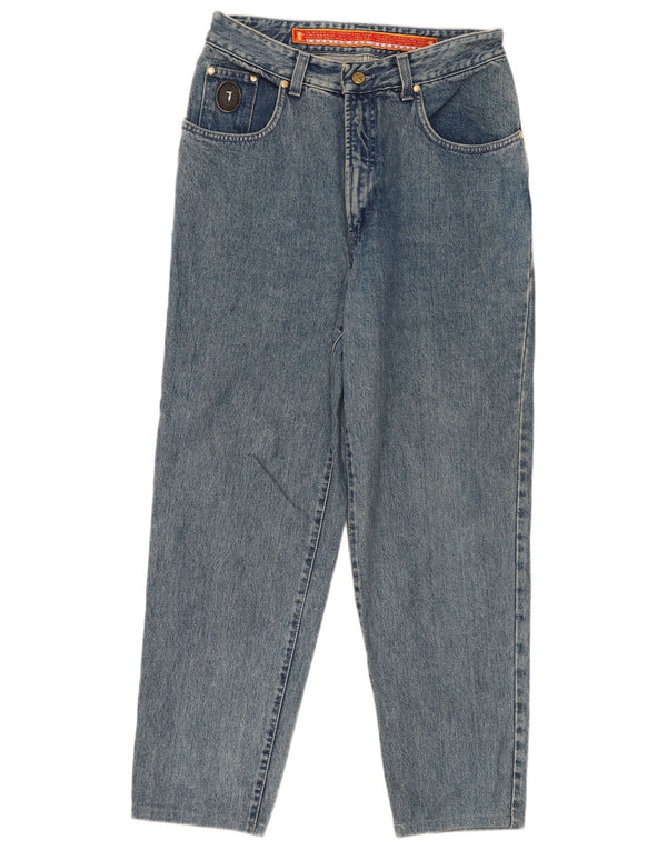 Trussardi Jeans Dame Tapered IT 48 XL W34 L28 Blå Bomuld