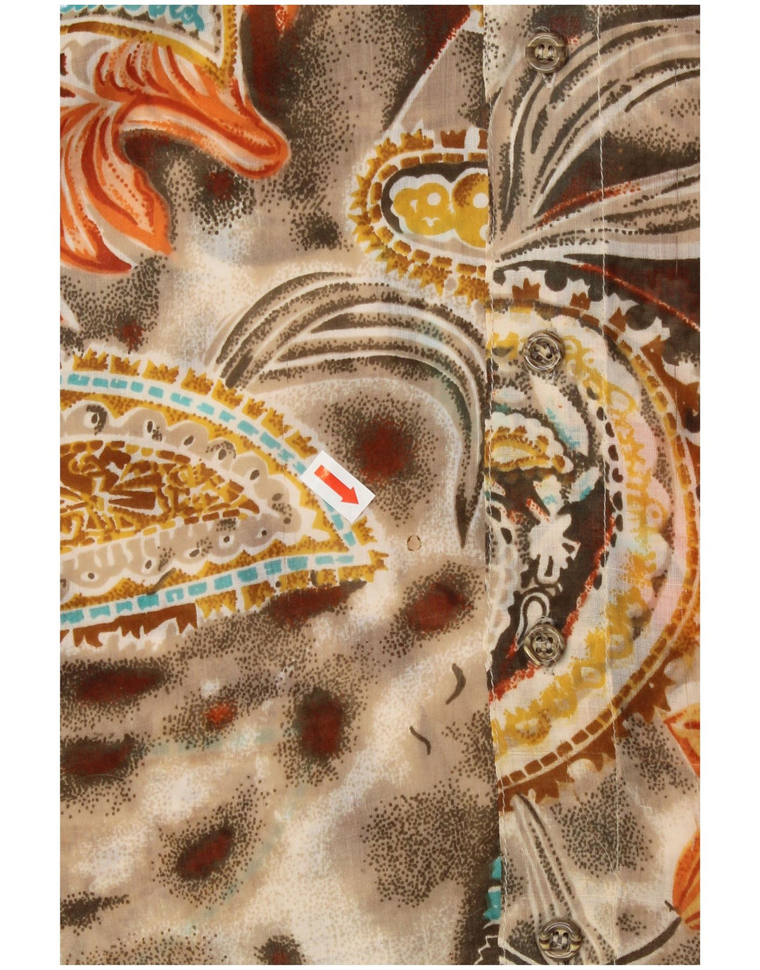 SOUTHWEST Kortærmet Herreskjorte Størrelse 39/40 Medium Flerfarvet Paisley