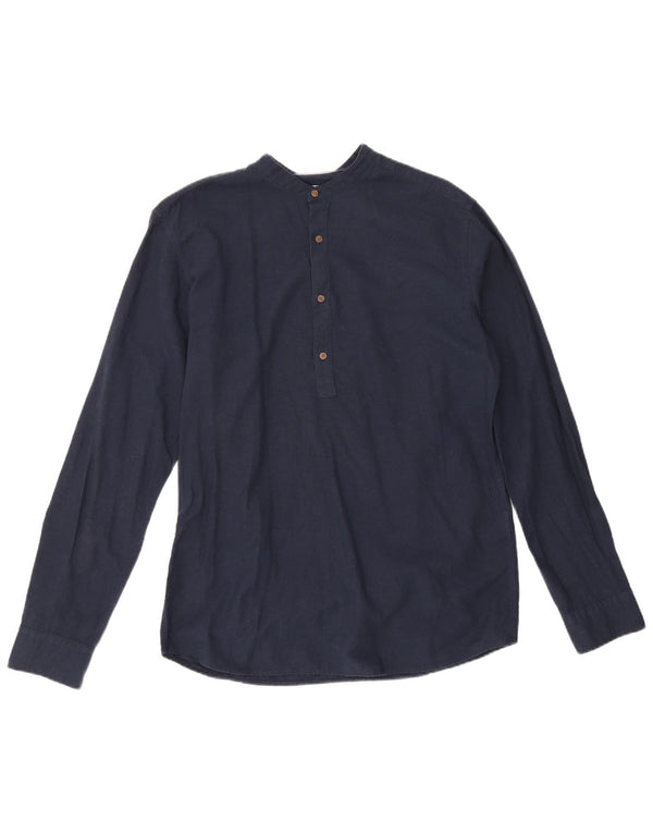 Jack & Jones Herre Slim Fit Pullover Shirt Medium Navyblå Bomuld