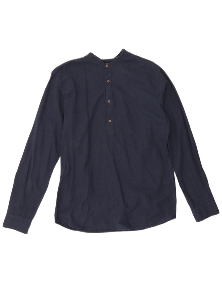 Jack & Jones Herre Slim Fit Pullover Shirt Medium Navyblå Bomuld