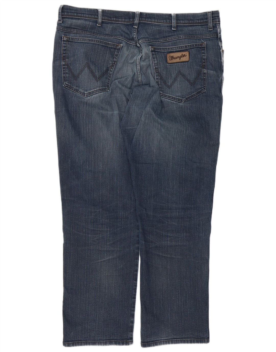 WRANGLER Herre Texas Straight Jeans W40 L32 Blå Bomuld