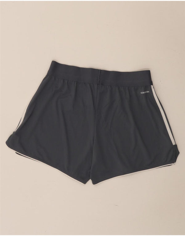 Adidas Womens Aeroready Regular Fit Sportshorts UK 16 /18 Large Grå