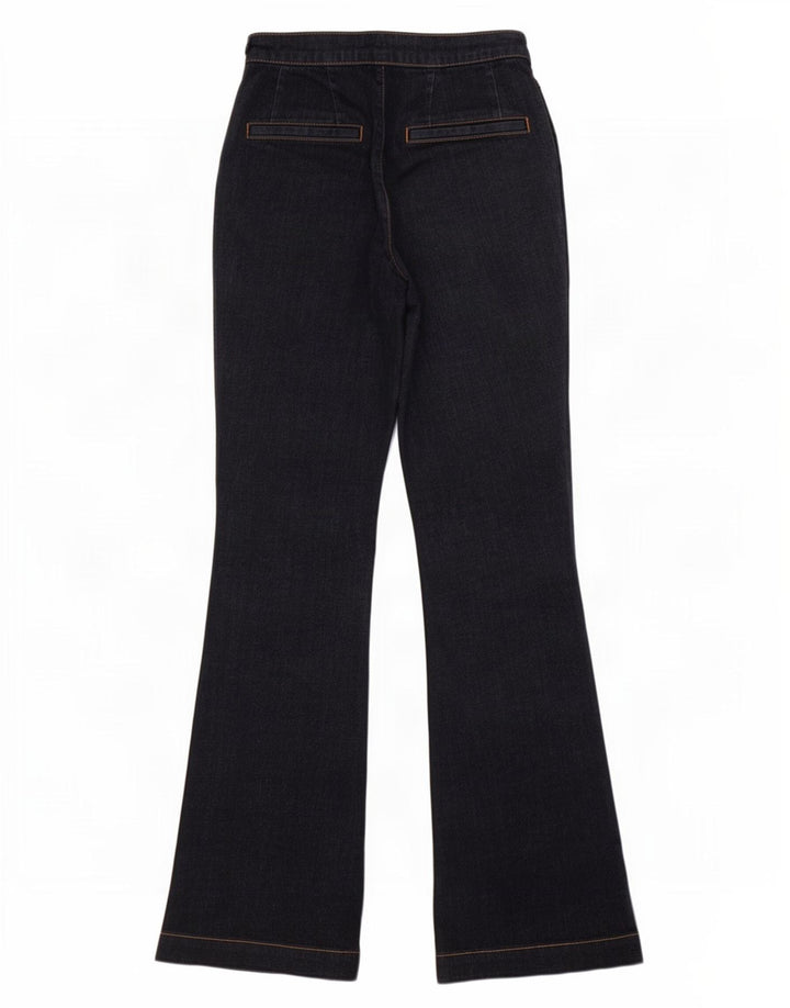 Massimo Dutti Dame Flared Jeans W26 L30 Navy Blue