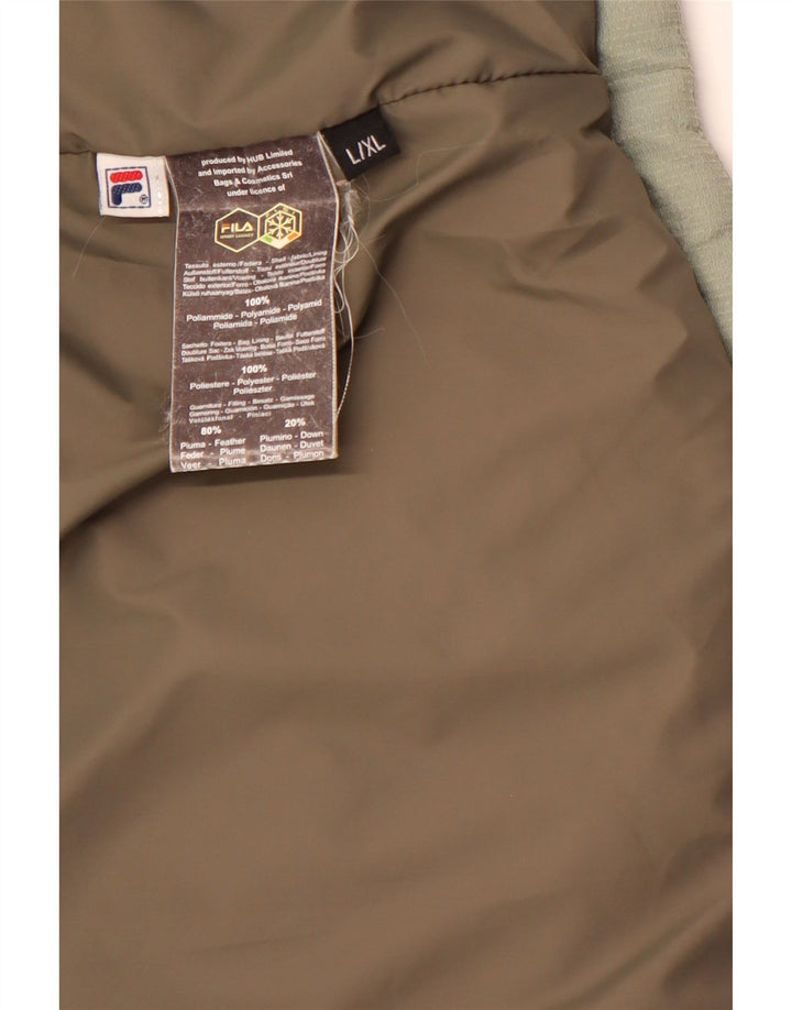 FILA Polstret Herrejakke UK 40 Stor Grøn Polyamid