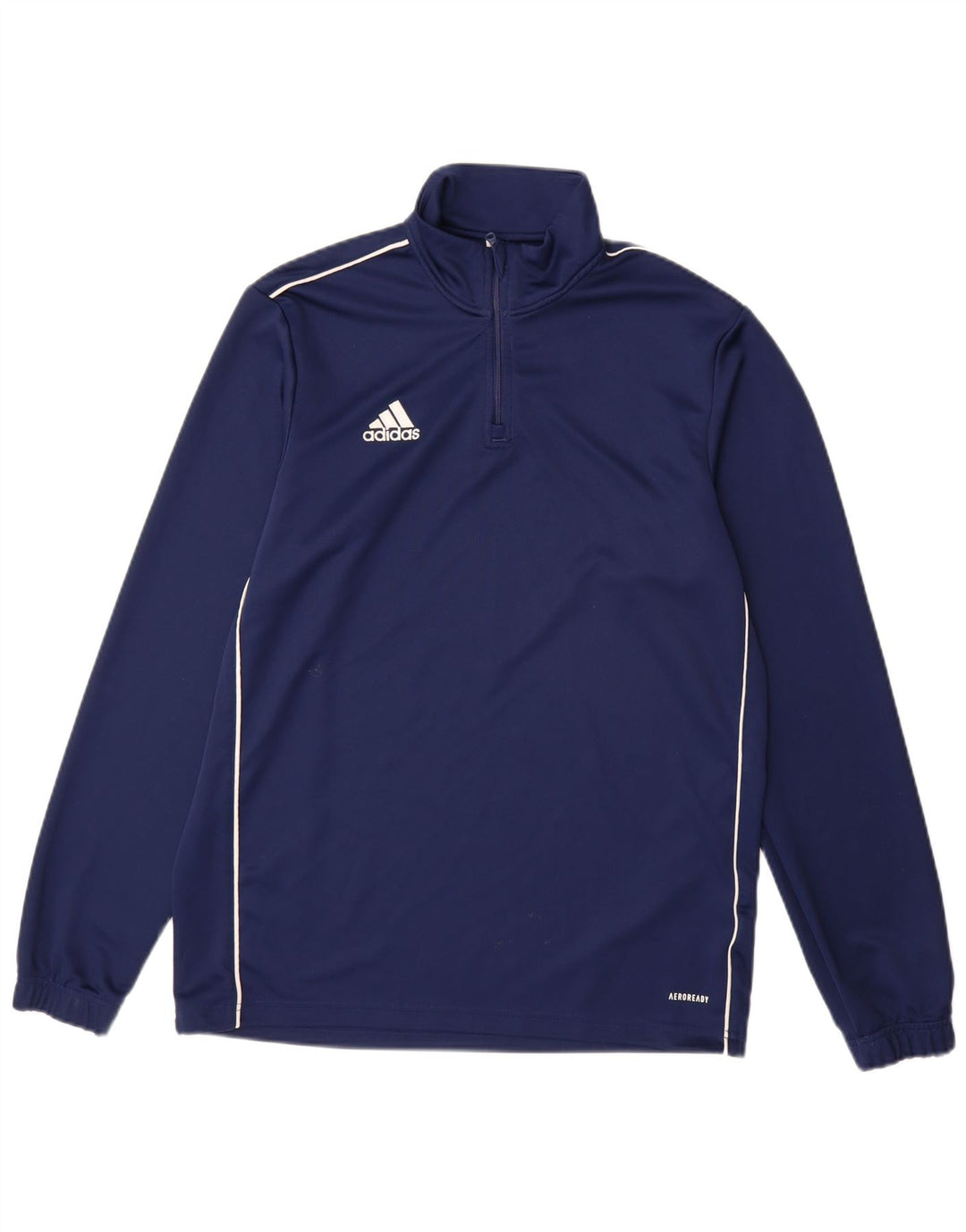 ADIDAS Herre Aeroready Zip Neck Pullover Træningsdragt Top Large Navy Blue