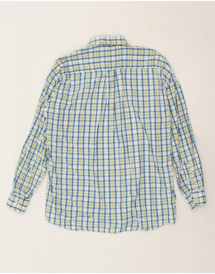 RIFLE Mens Shirt Medium Blue Check Cotton Vintage Rifle and Second-Hand Rifle from Messina Hembry 