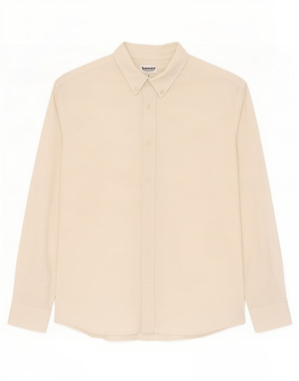 Timberland Herre Slim Fit Skjorte Large Off White Linned