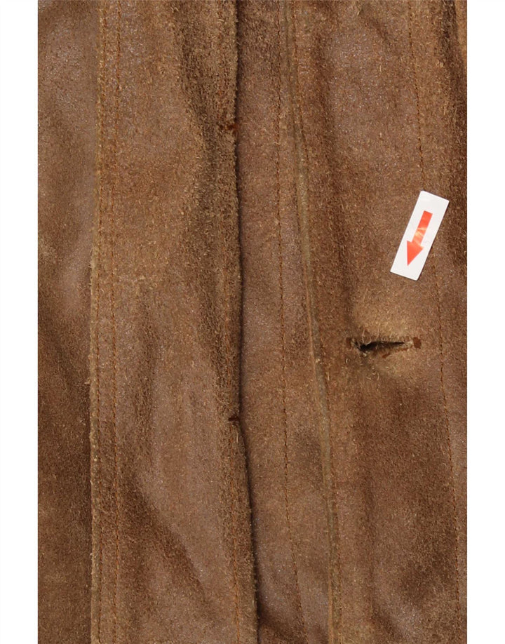 Mustang Herre Bomber Læderjakke UK 42 XL Brun