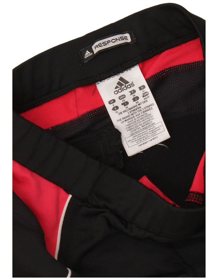 Adidas Womens Response Graphic Leggings UK 6 XS Sort Colourblock Polyester