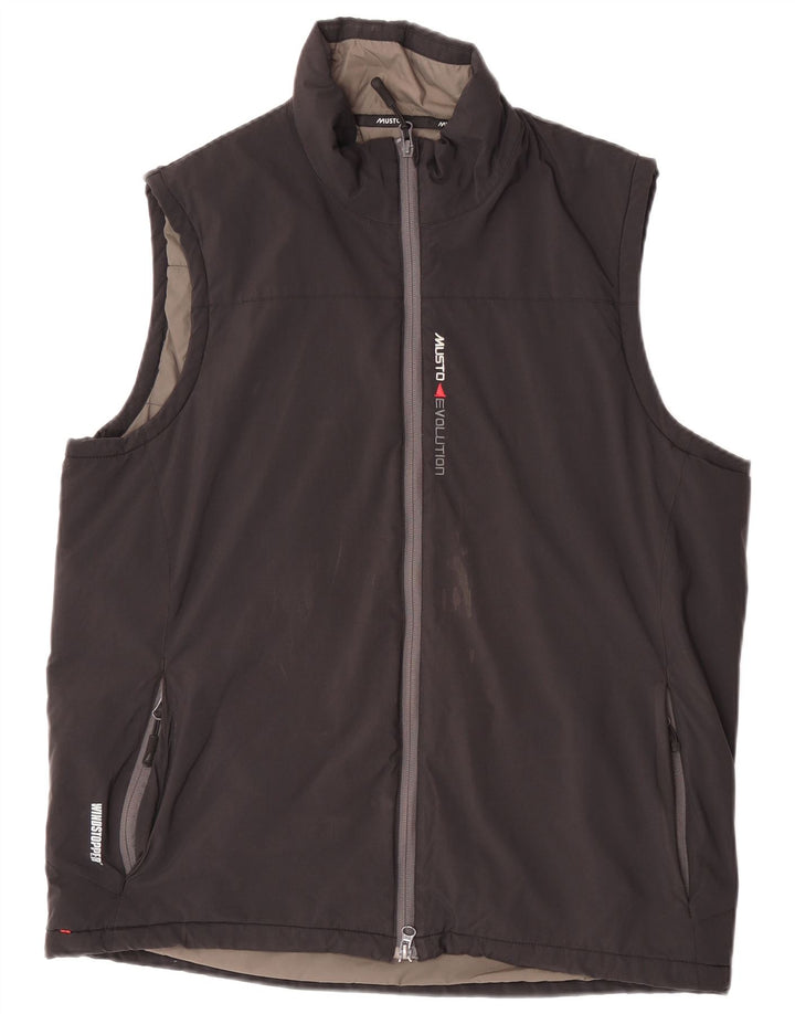 Musto Herre Polstret Gilet UK 42 XL Sort Polyamid