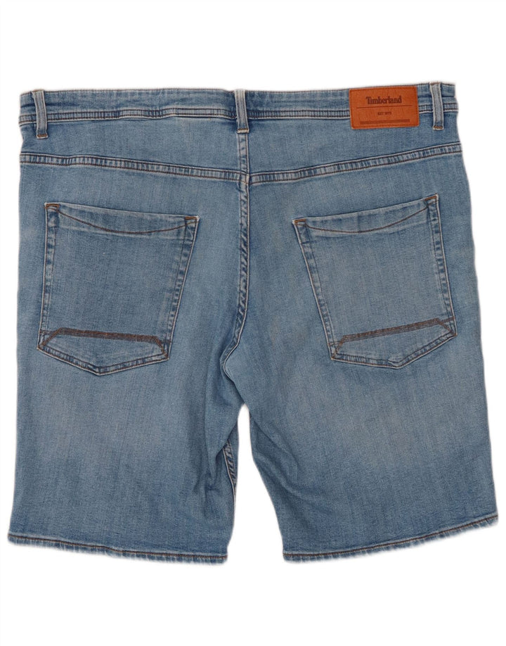 TIMBERLAND Herre Denim Shorts W42 2XL Blå Bomuld