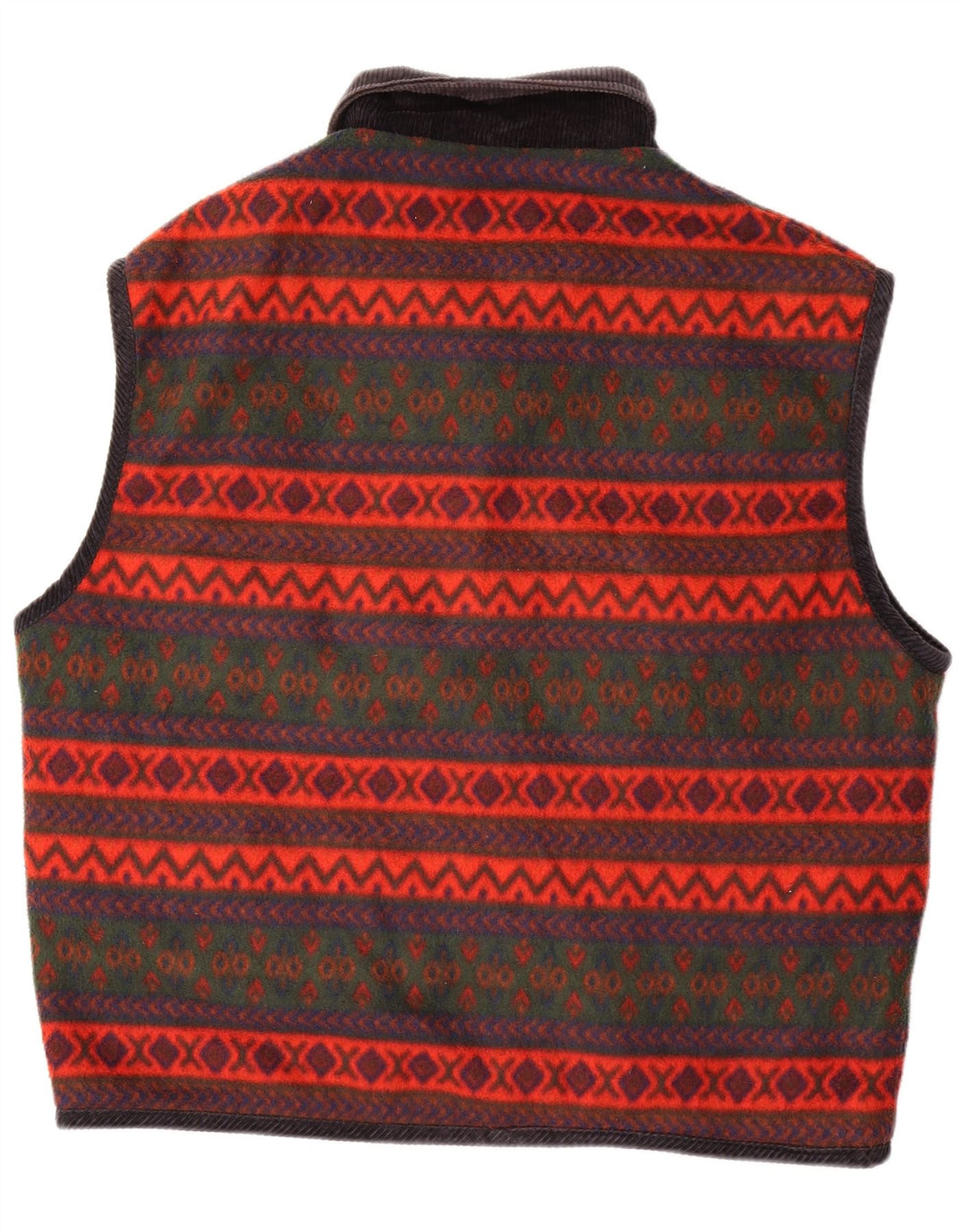 Vintage Herre Vendbar Quiltet Gilet UK 40 Large Black