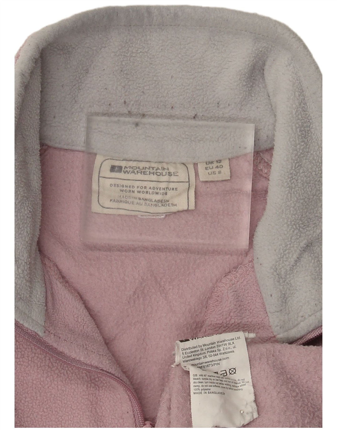 Mountain Warehouse Dame Fleece Jumper med lynlås DK 12 Medium Pink