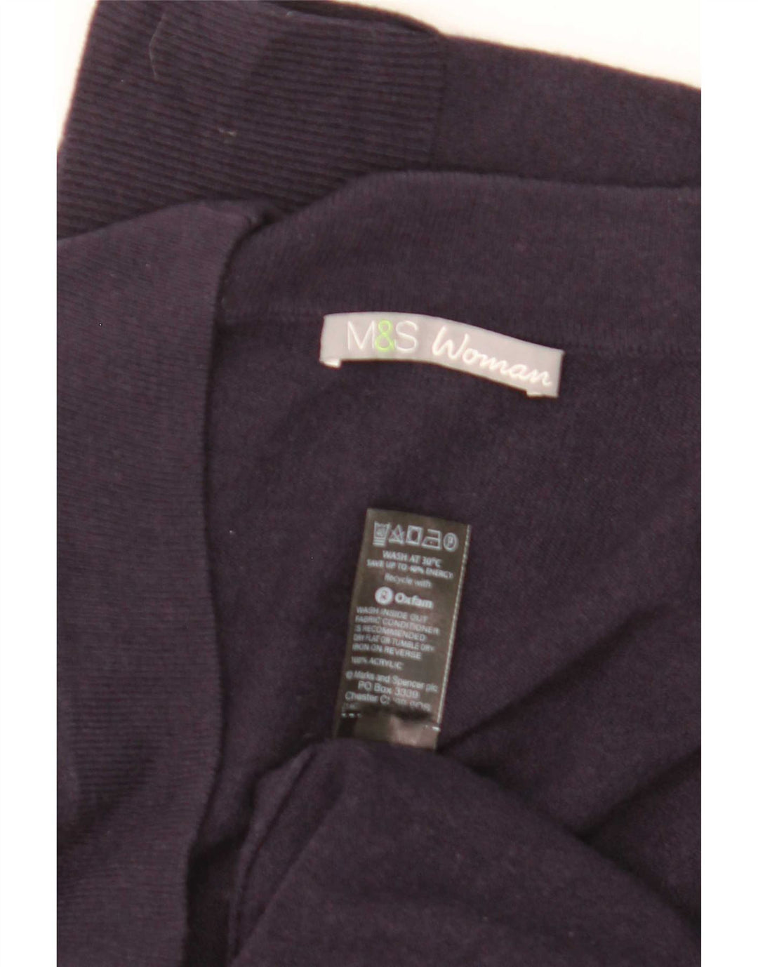 Marks & Spencer Dame Longline Cardigan Sweater UK 12 Medium Navy Blue