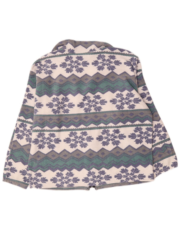 Vintage fleecejakke til mænd UK 42 XL Multicolored Fair Isle