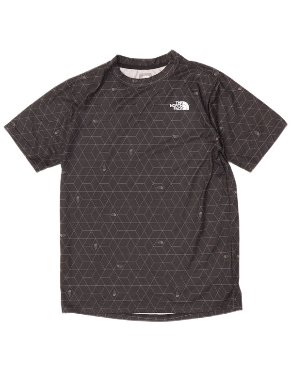 The North Face Boys T-Shirt Top 14-15 år XL Sort Geometrisk Sport
