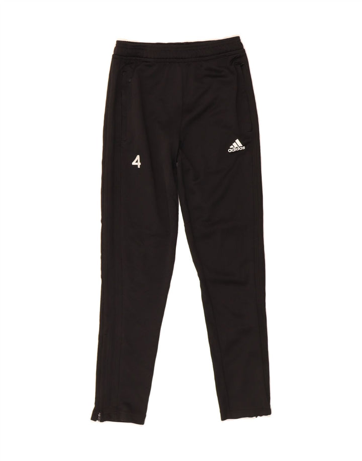 ADIDAS Boys Tracksuit Trousers 11-12 Years Black Polyester Vintage Adidas and Second-Hand Adidas from Messina Hembry 