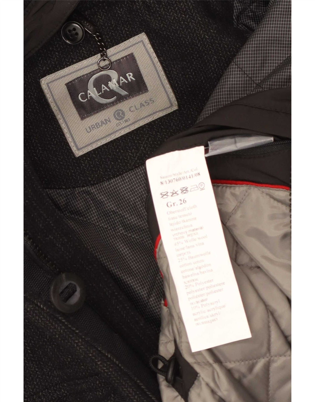 Calamar Herre Utility Jacket UK 42 XL Grå Uld