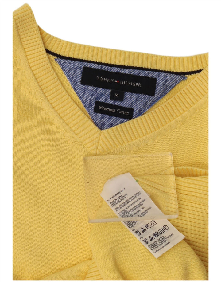 Tommy Hilfiger Herre V-hals sweater Medium Gul Bomuld
