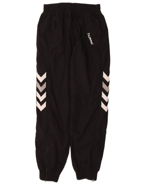 HUMMEL Boys Graphic Tracksuit Trousers Joggers 15-16 Years XL  Black