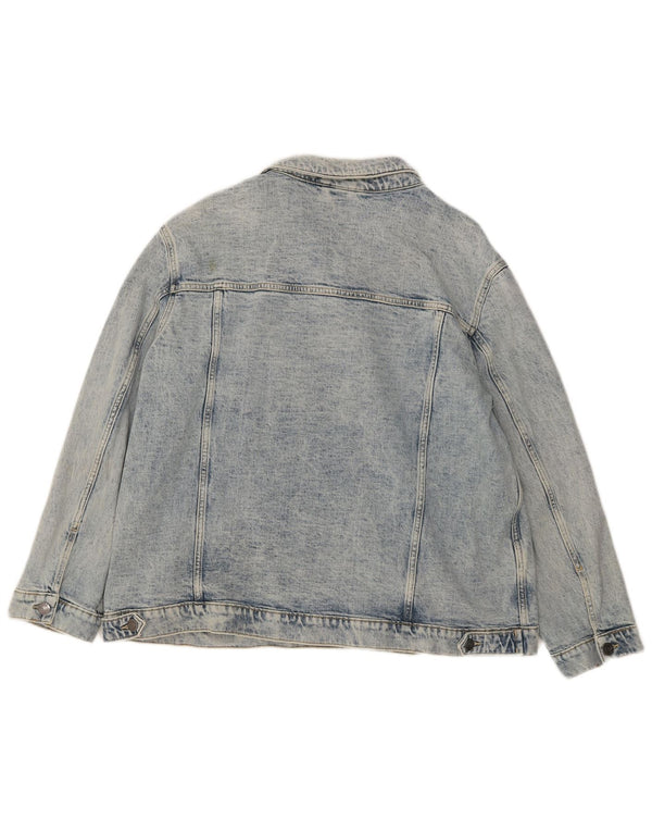 Fat Face Dame denimjakke UK 18 XL Blå Bomuld