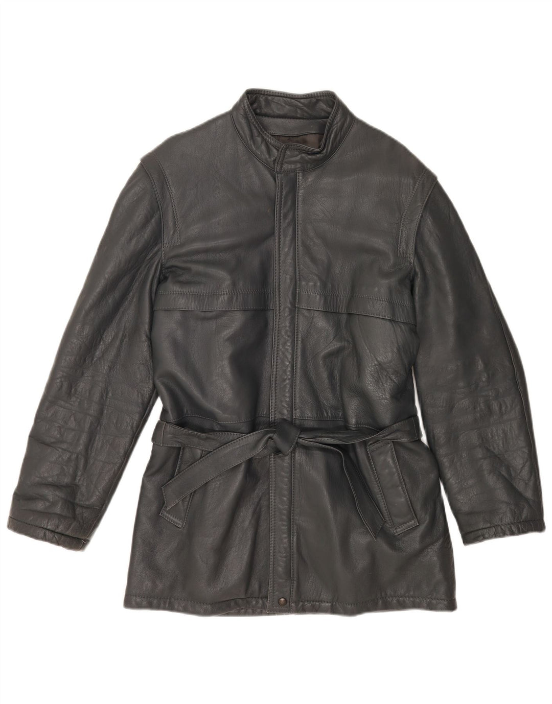 Vintage herre læderjakke IT 48 Medium Grey Læder