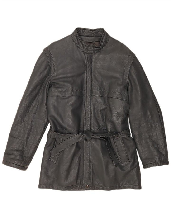 Vintage herre læderjakke IT 48 Medium Grey Læder