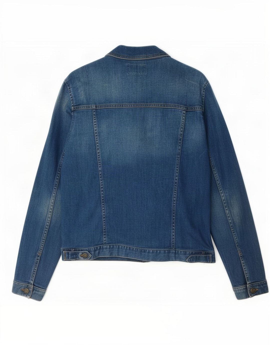 Fat Face Dame Denim Jacket UK 14 Large Blue Cotton