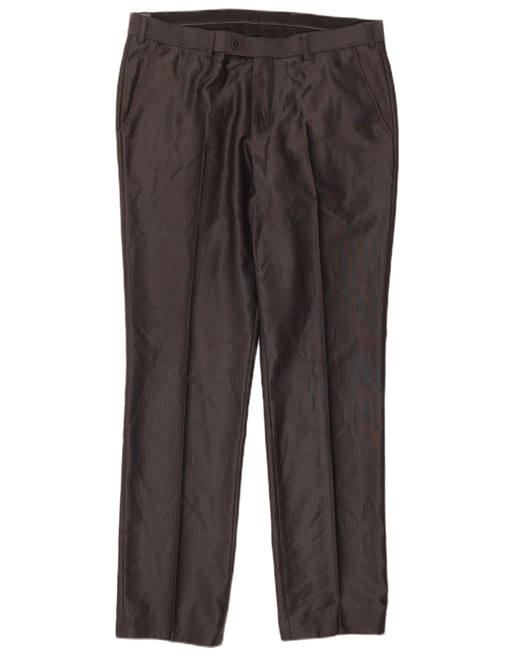 Angelo Litrico Herredragtbukser IT 48 Medium W34 L30 Grå nålestribe