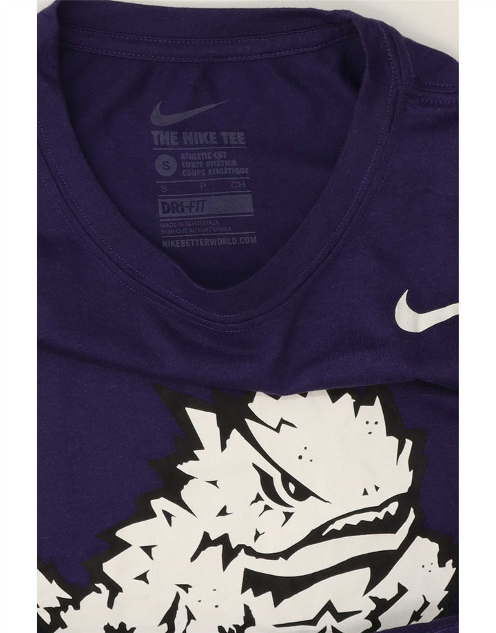 Nike Herre Dri Fit Grafisk T-Shirt Top Lille Lilla